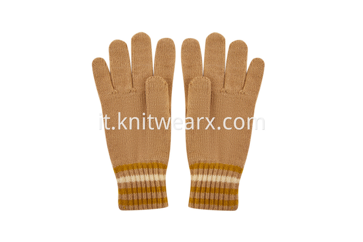 Kids' Full Fingers Knitted Warm Winter Gloves Boys Girls
